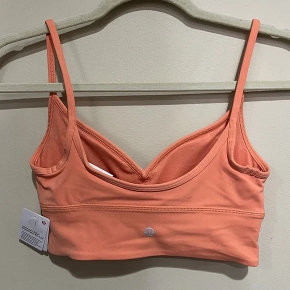 lululemon Align™ Sweetheart Bra A/B Cup sz 8 Coral Kiss - Picture 6 of 8